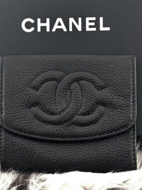 Chanel Wallet Coco Stitch Caviar Coin Purse